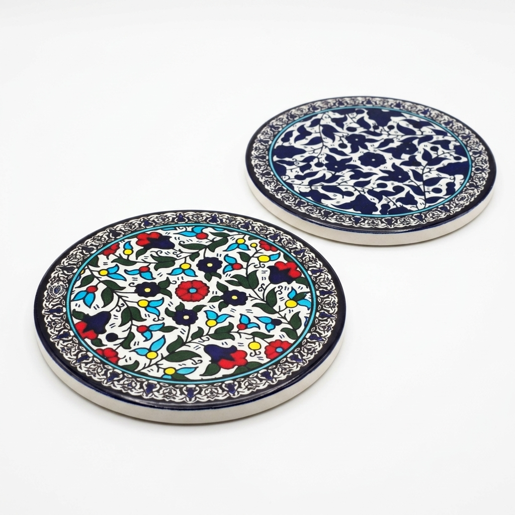 Floral Ceramic Coasters – Printed