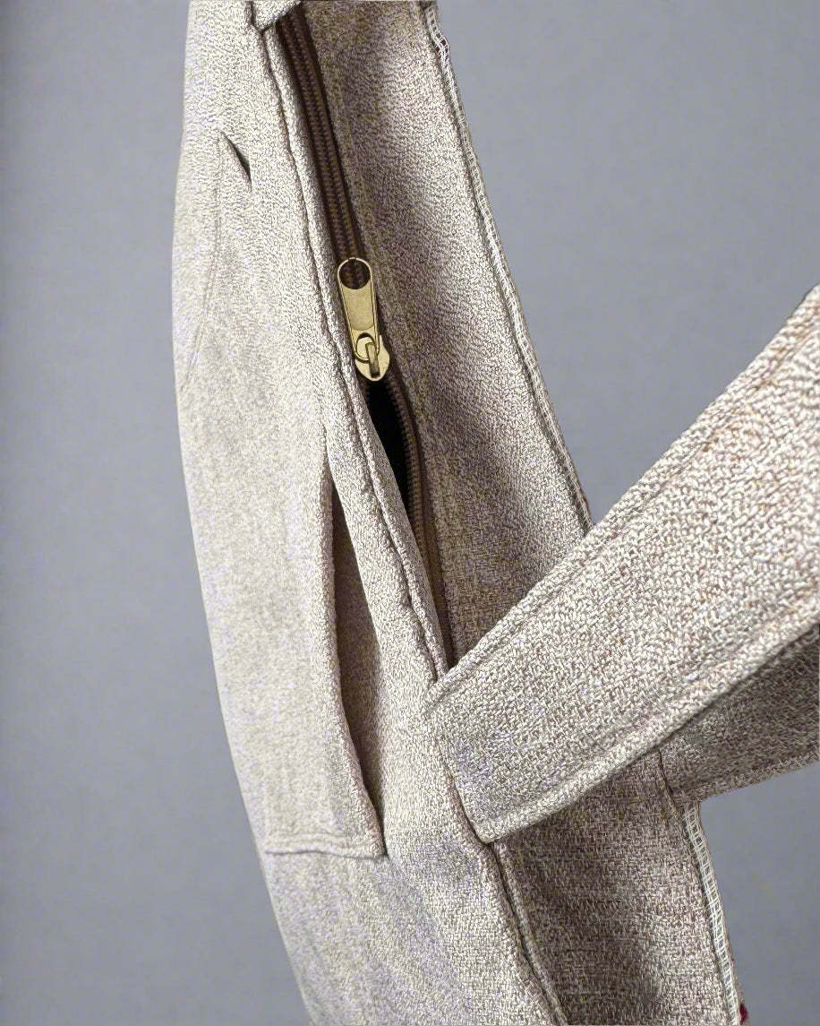 Handmade Tatreez Tote Bag – Mosaic of Red Motifs | Palestinian Embroidery