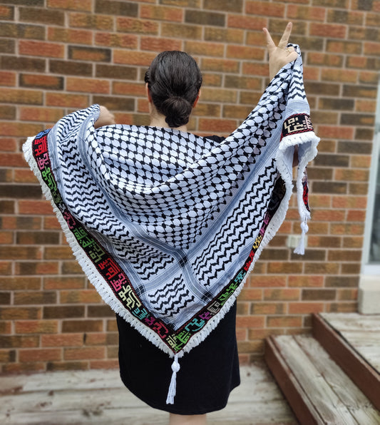 Palestinian Cities Kufiya (Keffiyeh) | Triangle Shawl