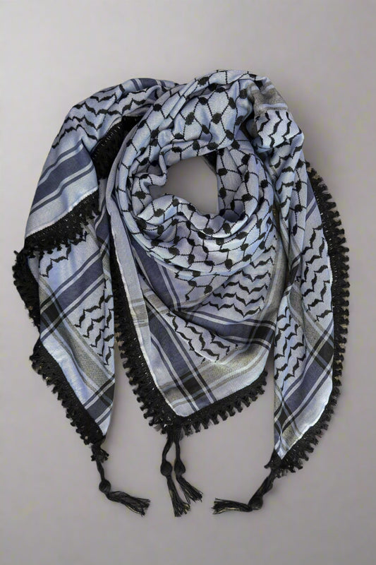 Echoes – Lavender Haze Kufiya (Keffiyeh) | Made in Jordan