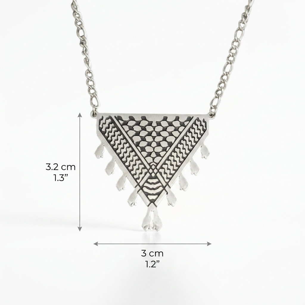 Kufiya Triangle Necklace