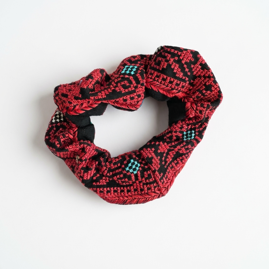 Tatreez Scrunchie - Red
