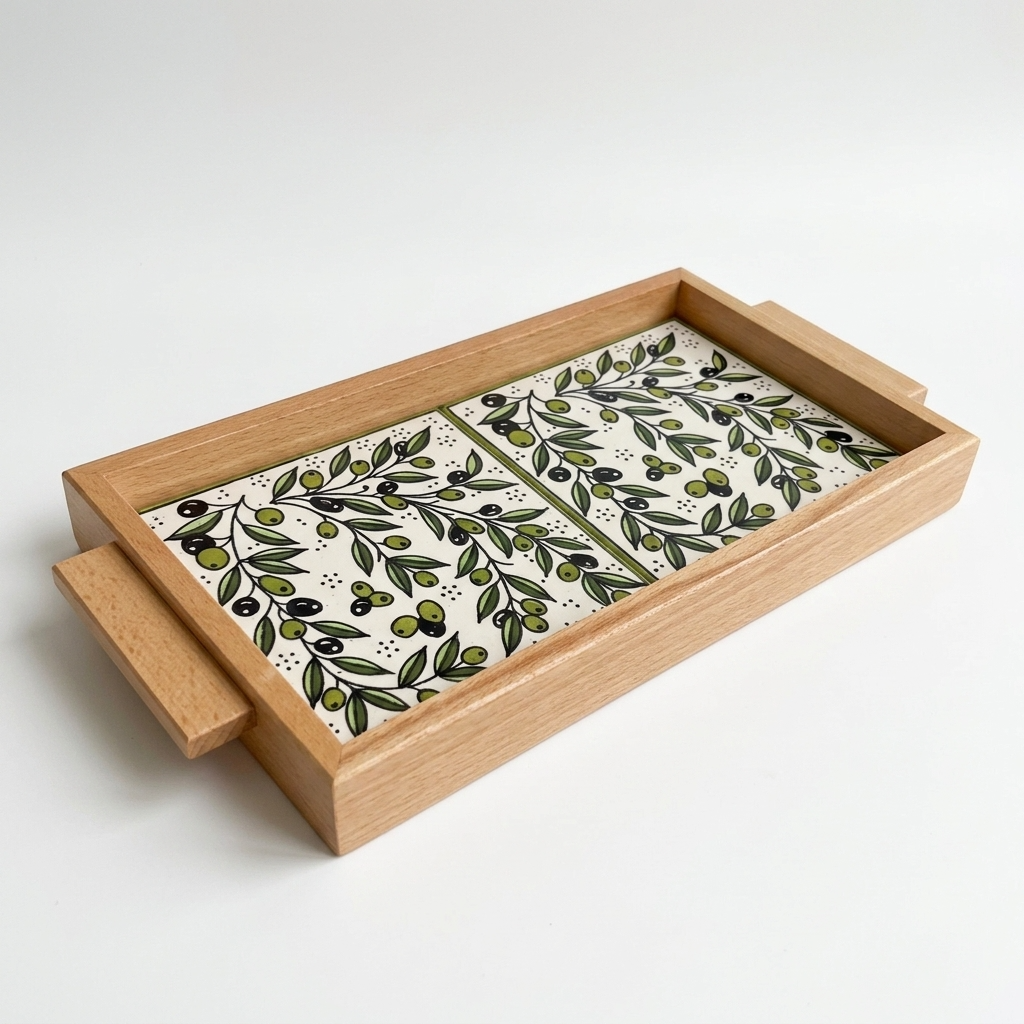Zaytoun Wooden Serving Tray