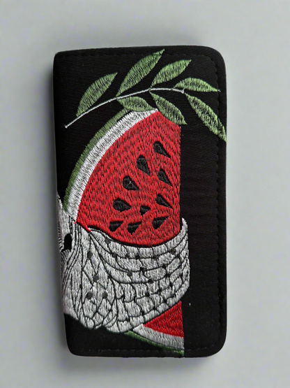 Large Palestinian Wallet – Red, Gold, Watermelon, or Kufiya