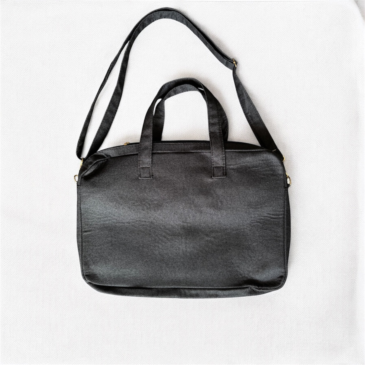 Red Tatreez Laptop Bag - Black Base | Made by Palestinian Artisans