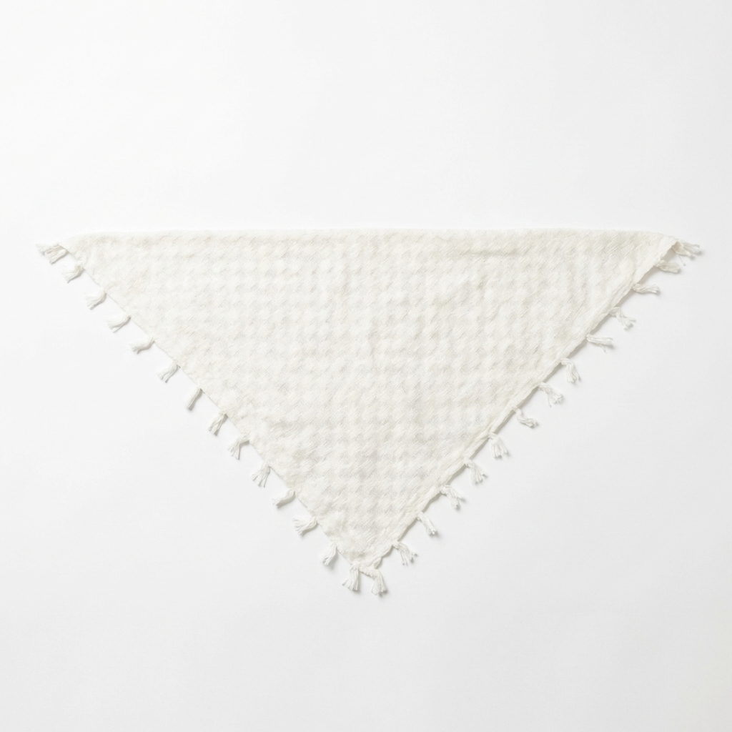 All White Kufiya Bandana