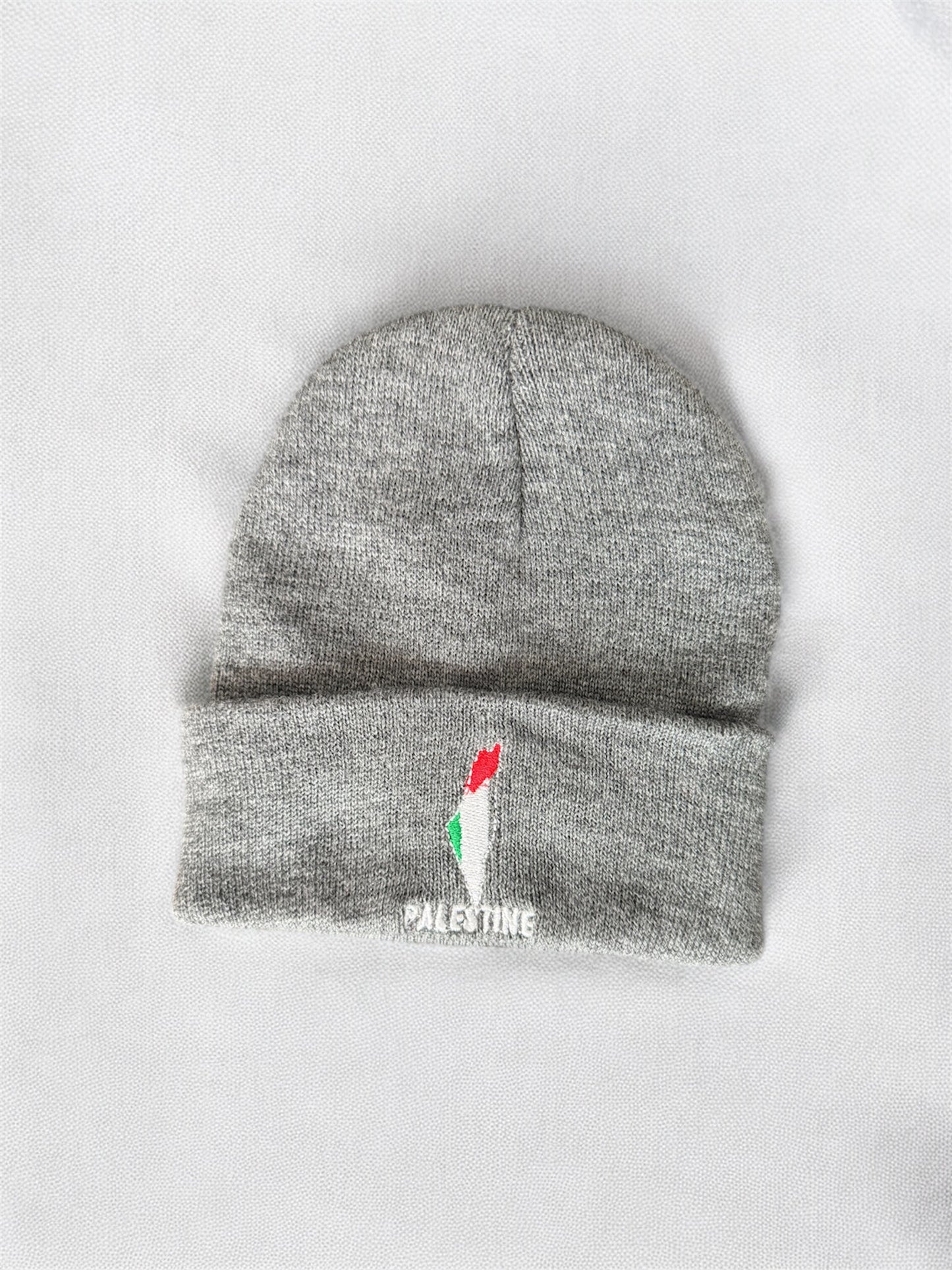 PALESTINE Embroidered Beanie | Map & Flag – “PALESTINE”