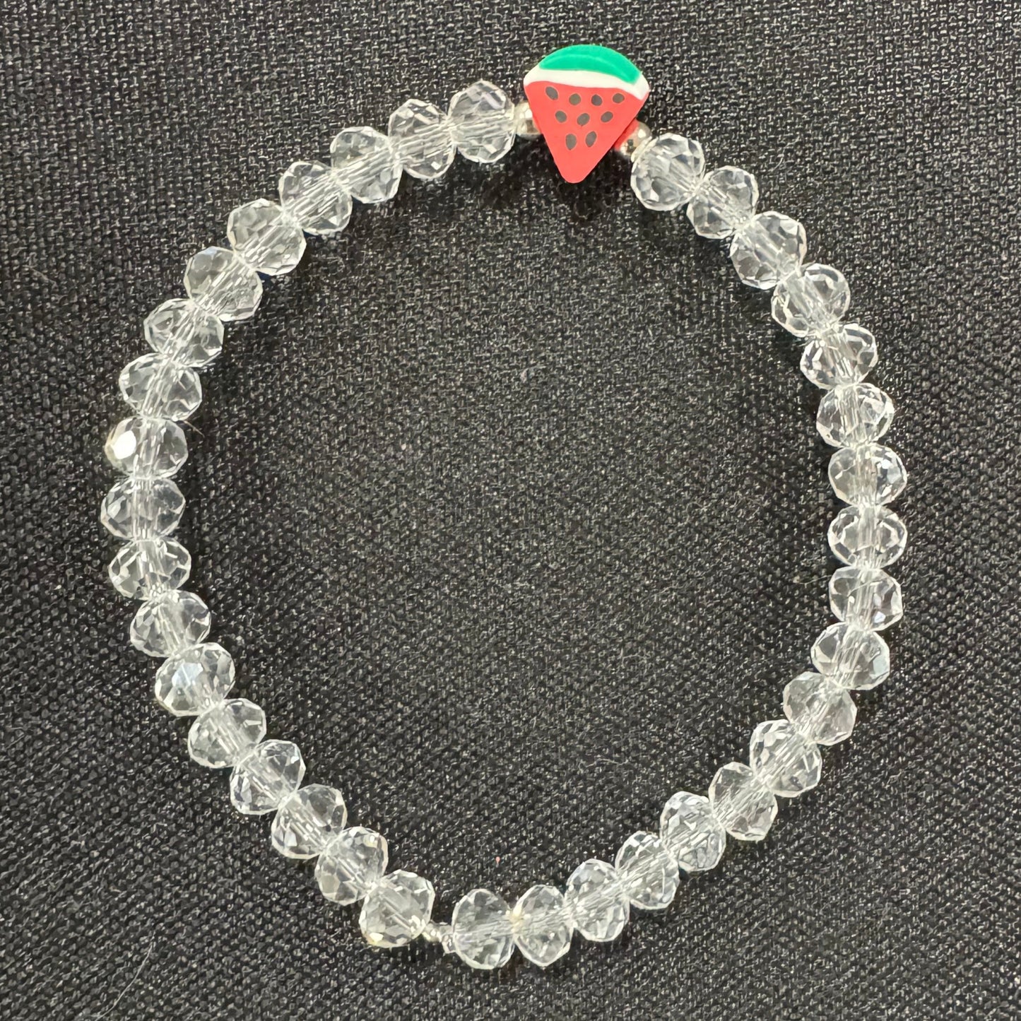 Beaded Bracelet with Watermelon Charm