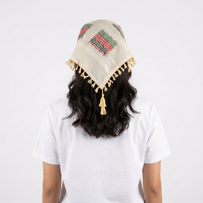 Beige Kufiya Bandana – Multicolor