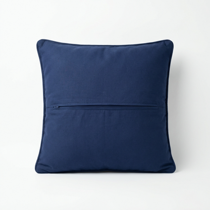 Blue Handmade Tatreez Cushion Cover – 16x16" – February 2026 Edition