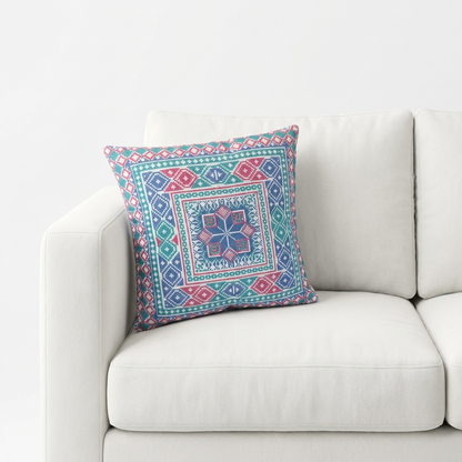 Coastal Bloom – Tatreez Embroidery | 16x16