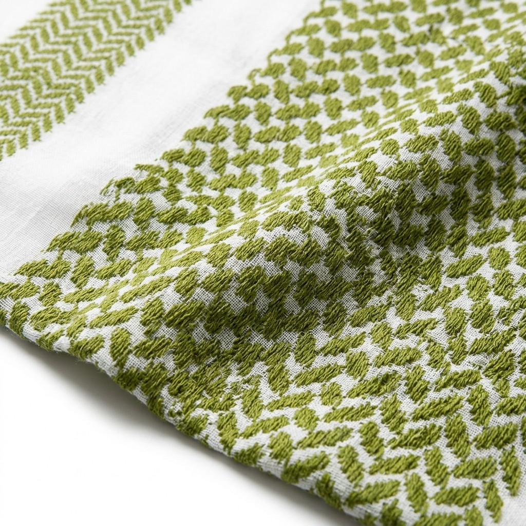 Bold Kufiya - Moss Green