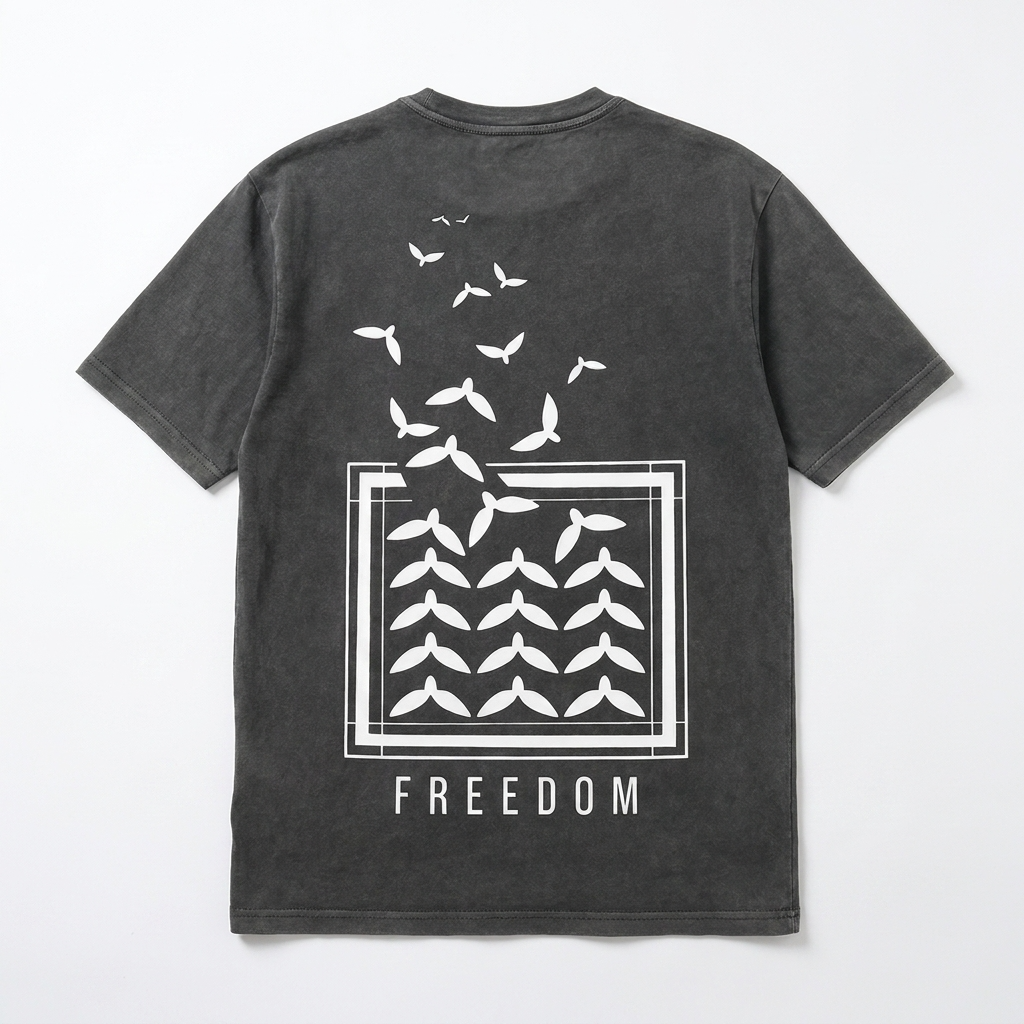 Freedom "Hurriya" T-Shirt – Charcoal Grey