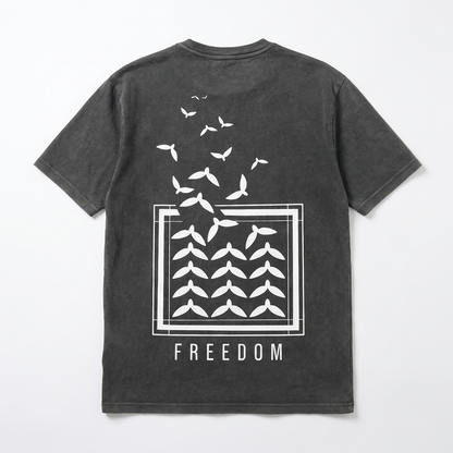 Freedom "Hurriya" T-Shirt – Charcoal Grey