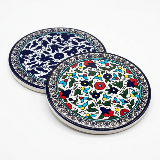 Floral Ceramic Coasters – Printed