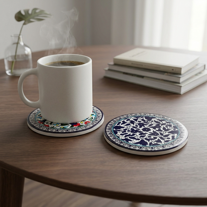 Floral Ceramic Coasters – Printed