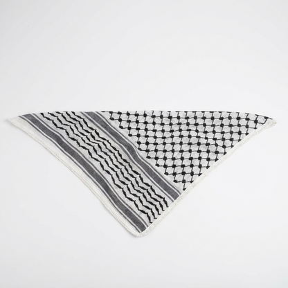 Classic Kufiya Bandana – Black & White