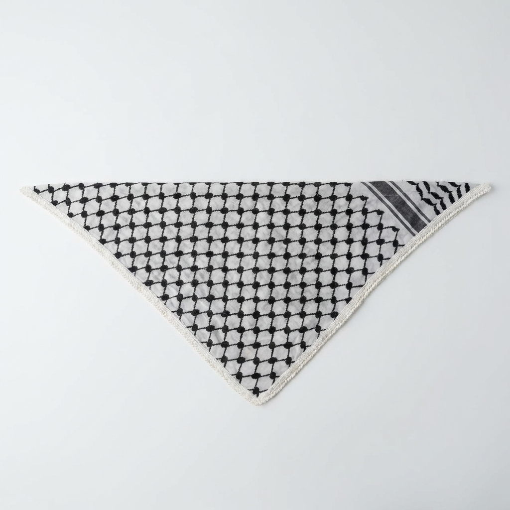 Classic Kufiya Bandana – Black & White