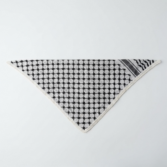 Classic Kufiya Bandana – Black & White