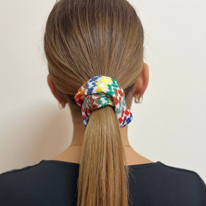 Kufiya Scrunchies - Multicolor | Palestinian Hair Ties