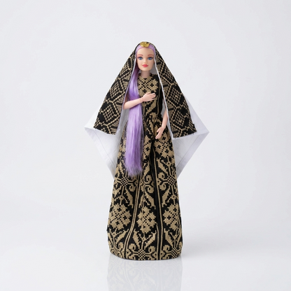 Palestinian Tatreez Doll – Standing Dress