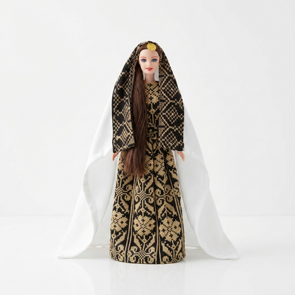 Palestinian Tatreez Doll – Standing Dress