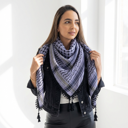 Echoes Kufiya (Keffiyeh) | Lavender
