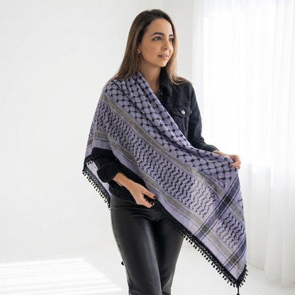 Echoes Kufiya (Keffiyeh) | Lavender