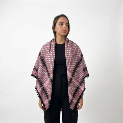 Echoes Kufiya – Dusty Pink