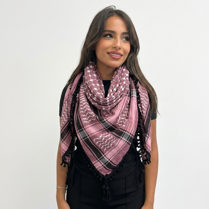 Echoes Kufiya – Dusty Pink