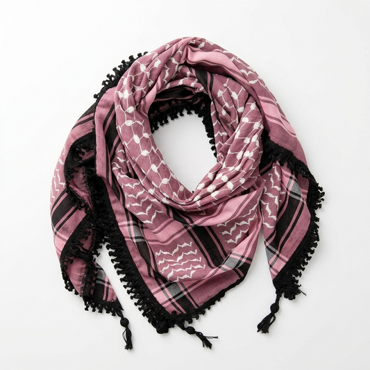 Echoes Kufiya – Dusty Pink