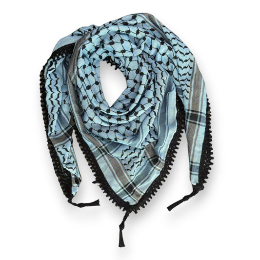 Echoes – Blue Mirage Kufiya (Keffiyeh) | Made in Jordan