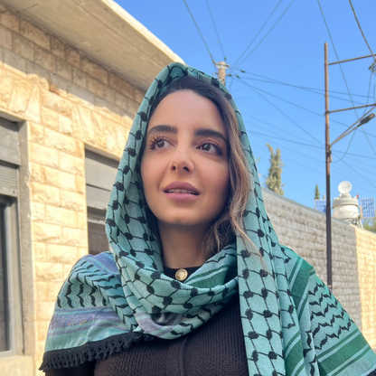 Echoes Kufiya (Keffiyeh) | Forest Green