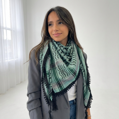 Echoes Kufiya (Keffiyeh) | Forest Green