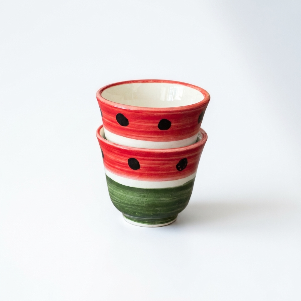 Watermelon Palestinian Ceramic Cup 3