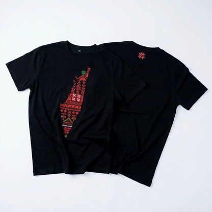 Falastin Map Tatreez T-Shirt – Handmade