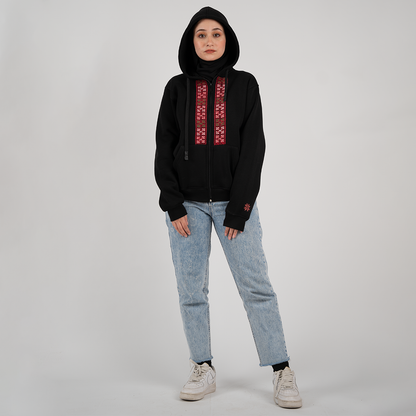 Finjan Al Khalil Tatreez Zip-Up Jacket – Handmade