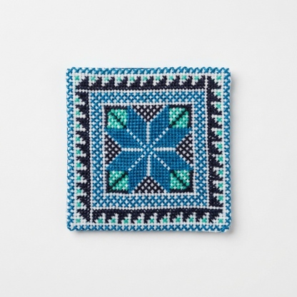 Hand-Stitched Tatreez Coasters