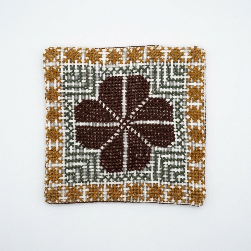 Hand-Stitched Tatreez Coasters