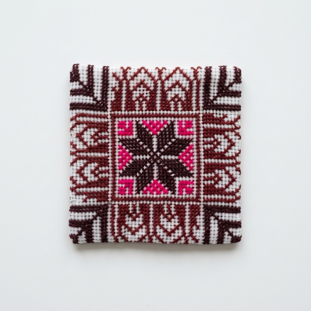Hand-Stitched Tatreez Coasters