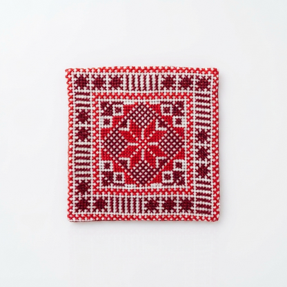 Hand-Stitched Tatreez Coasters