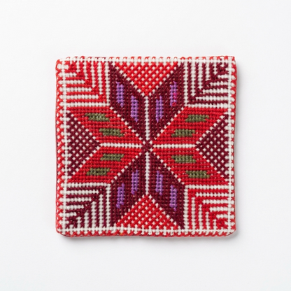 Hand-Stitched Tatreez Coasters
