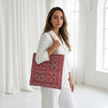 Kawakeb Hand-Stitched Tote Bag