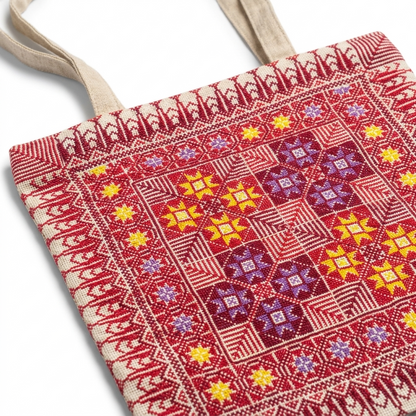 Nujoom Al Nar Hand-Stitched Tote Bag