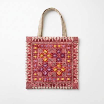 Nujoom Al Nar Hand-Stitched Tote Bag