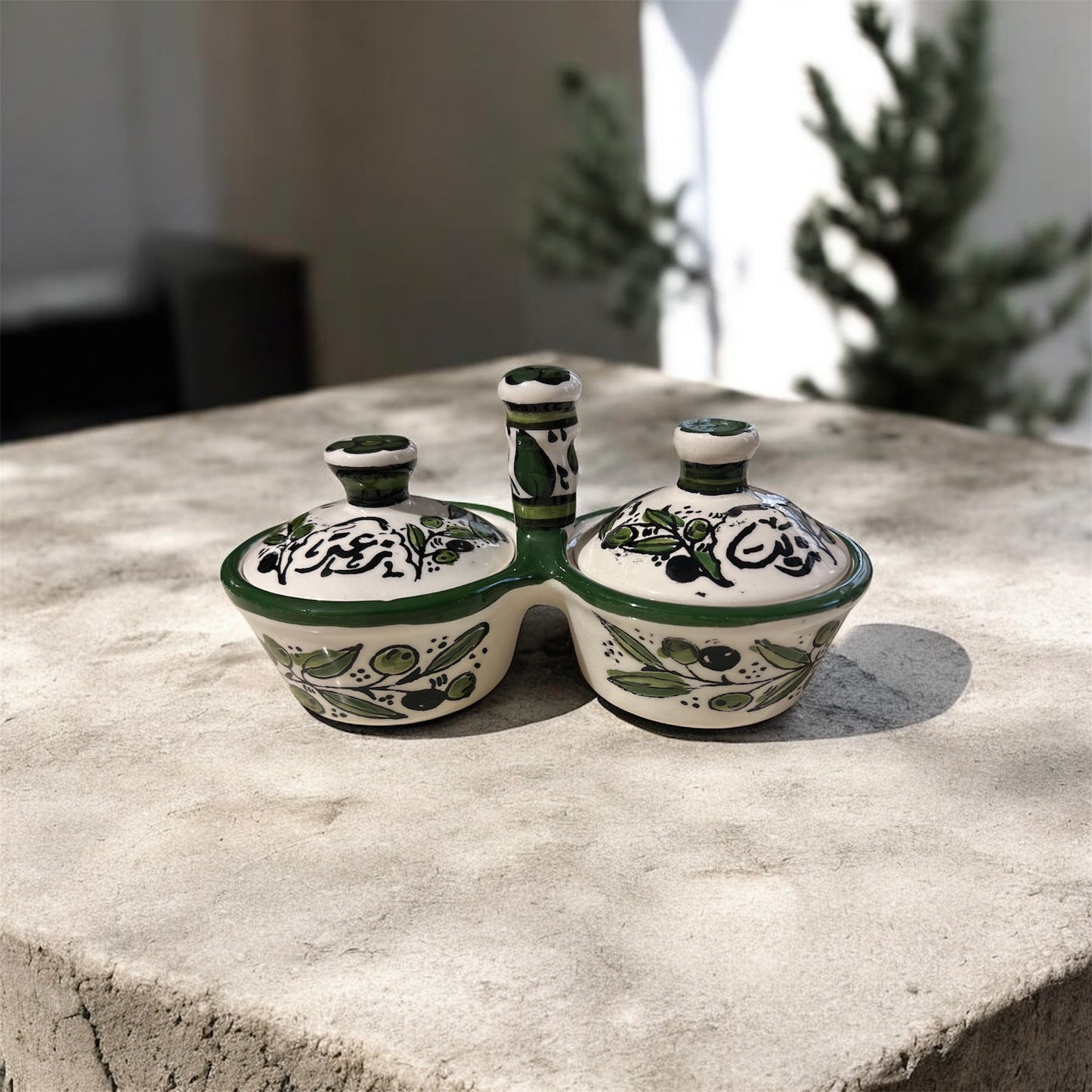 Olive Oil & Za’atar Double Dip – Olive Branch | Handmade in Palestine