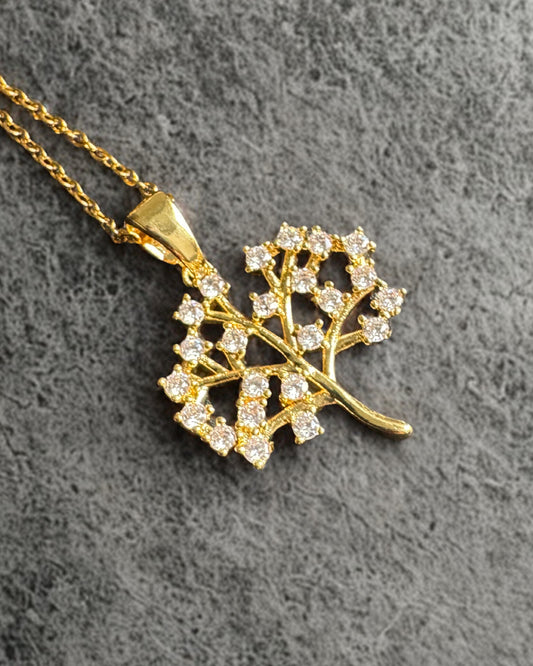 The Olive Tree Pendant Necklace | 18k Gold-Plated Stainless Steel - Palestine Jewelry