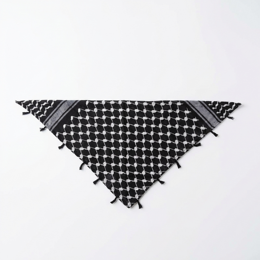 Layl Kufiya Bandana - Black & White