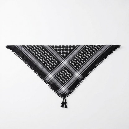 Layl Kufiya Bandana - Black & White
