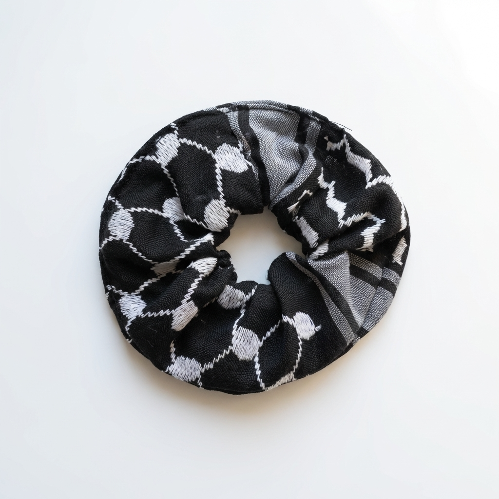 Layl Palestinian Keffiyeh Scrunchie 3